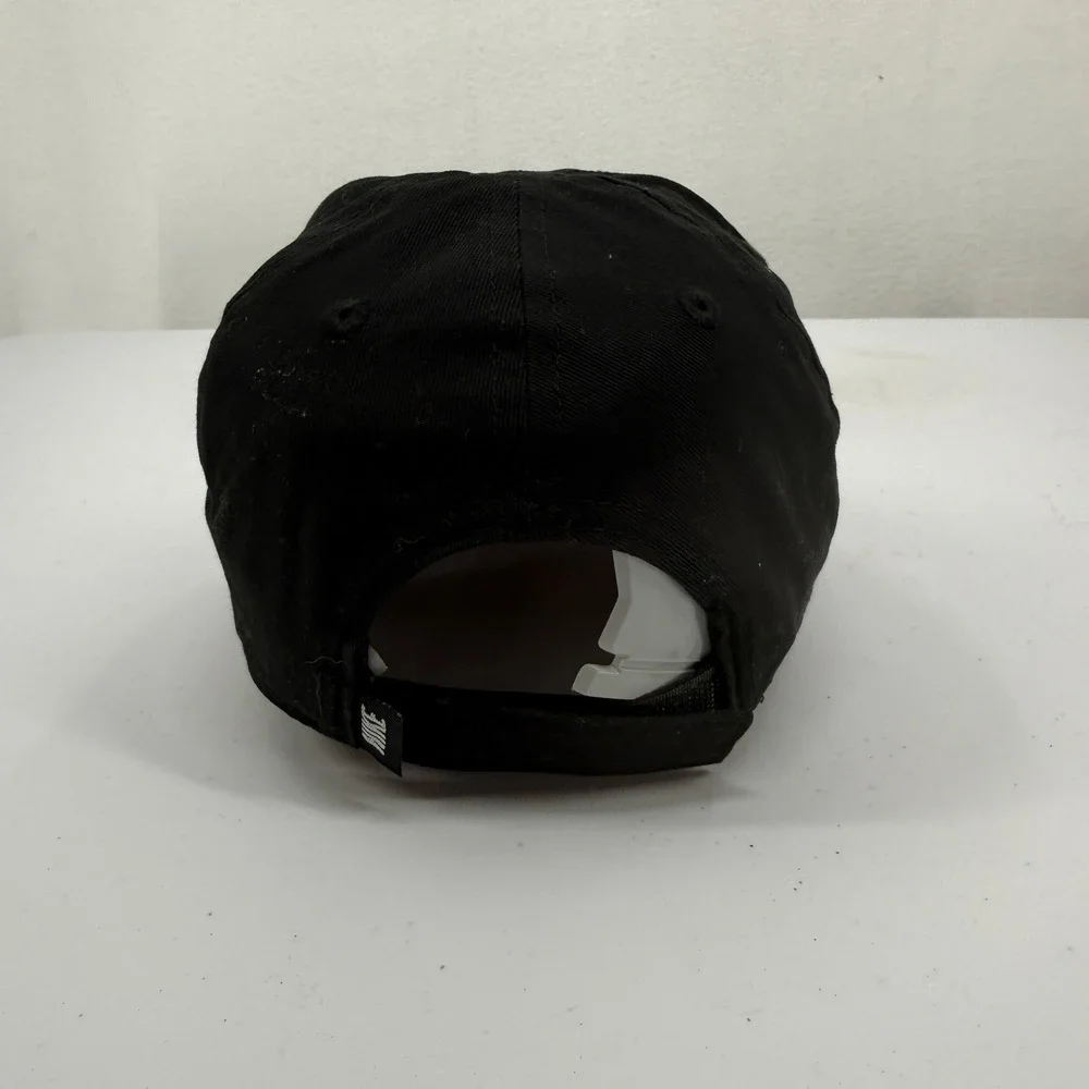 Nike Club Cap Kids Size 4-7‎ Black Embroidered Swoosh Adjustable Cotton Hat